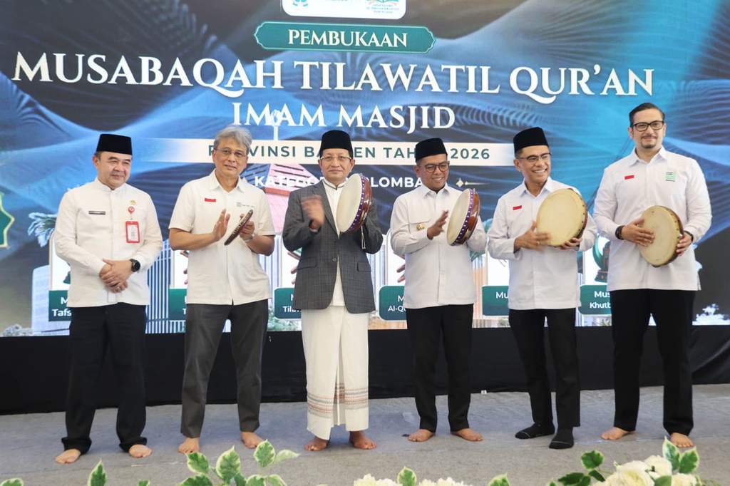 Gubernur Banten Andra Soni bersama Menteri Agama Nasaruddin Umar dalam rangkaian kegiatan IGIC 2026