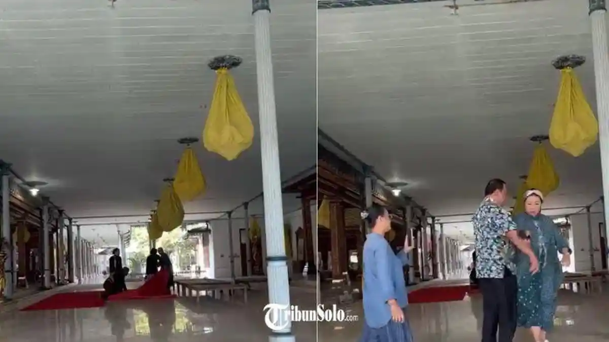 Suasana Keraton Surakarta Hadiningrat di Solo yang menjadi lokasi perselisihan internal