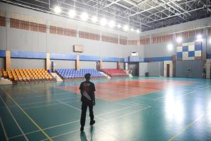 Suasana nonton bareng Piala Dunia di Gelanggang Olahraga GOR Jakarta yang penuh optimisme