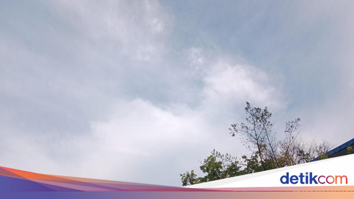 Suasana pemandangan Kota Bandung yang cerah di bawah langit biru pada akhir pekan