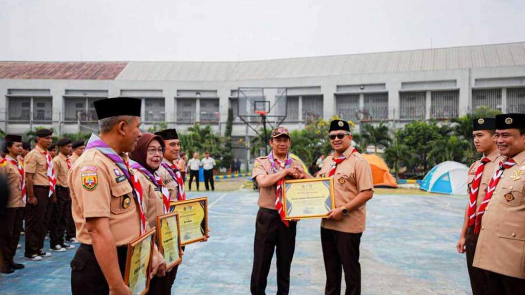 Wali Kota Bandung Muhammad Farhan membuka latihan gabungan Pramuka warga binaan di Lapas Banceuy