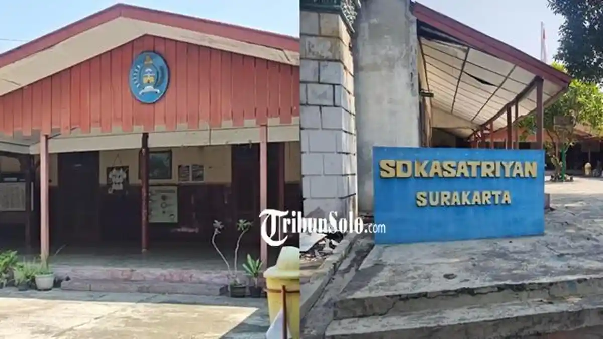 Gedung bersejarah SD Kasatriyan di dalam kompleks Keraton Kasunanan Surakarta Hadiningrat