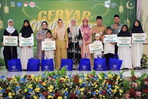 Wali Kota Jakarta Selatan Syafrin Liputo memberikan sambutan dalam acara Gebyar Muharam 1448 H