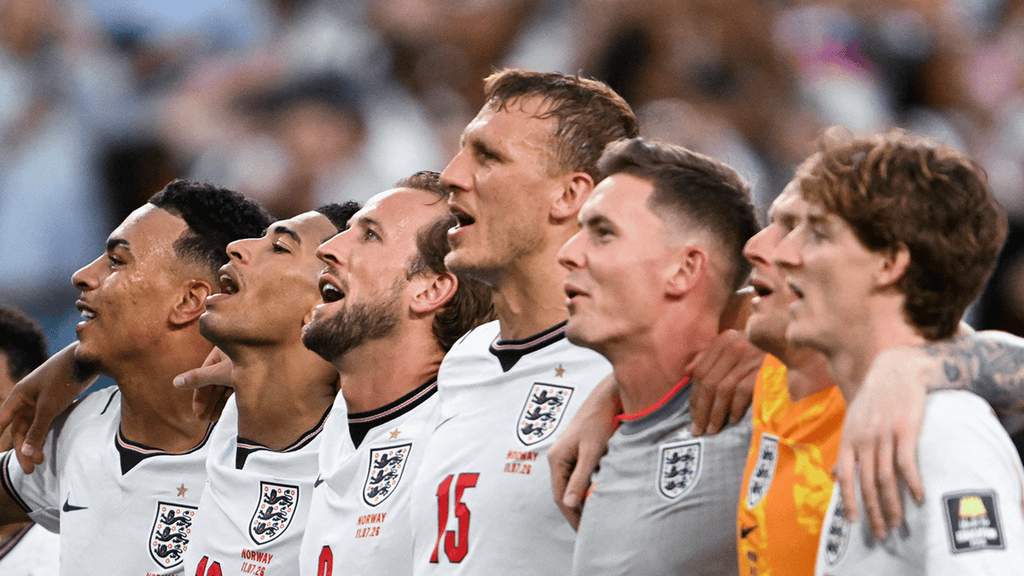 Skuad timnas Inggris saat berlaga di semifinal Piala Dunia